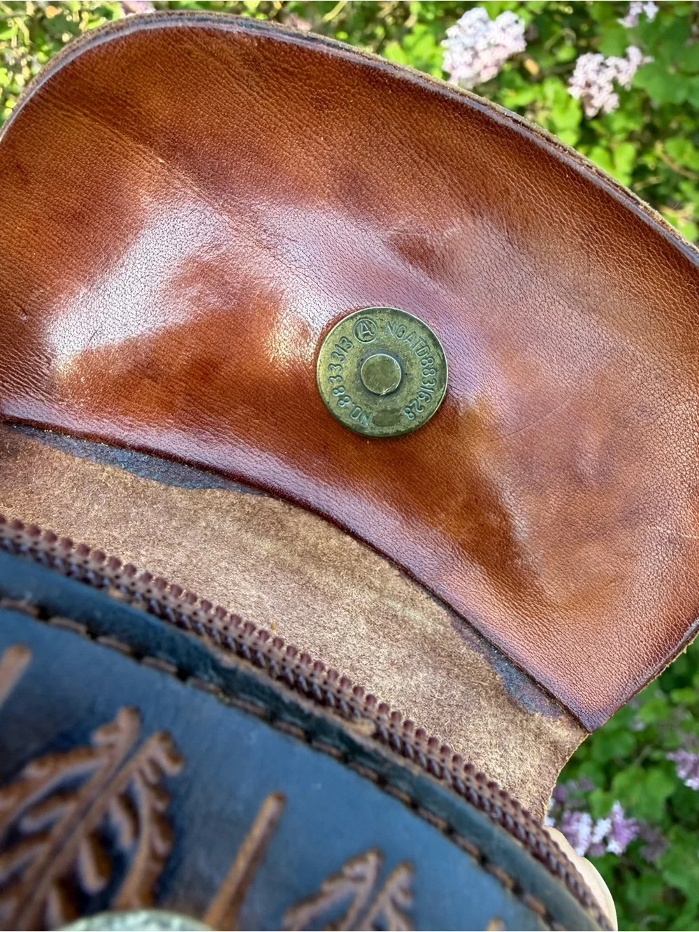 Hand Crafted owl wristlet